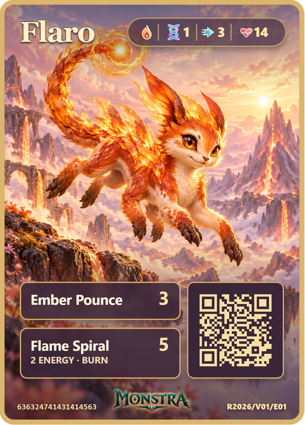 Flaro MONSTRA creature card